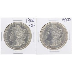 Lot of 1900 & 1900-O $1 Morgan Silver Dollar Coins