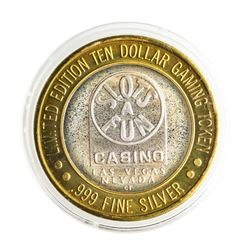 .999 Silver Slots A Fun Casino Las Vegas, NV $10 Limited Edition Casino Gaming T