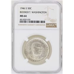 1946-S Booker T. Washington Memorial Half Dollar Coin NGC MS64