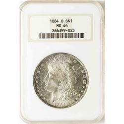 1884-O $1 Morgan Silver Dollar Coin NGC MS64