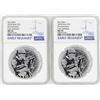 Image 1 : Lot of (2) 2018 Niue $2 Star Wars Stormtrooper Silver Coins NGC MS70 Early Relea