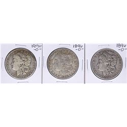 Lot of (3) 1896-O $1 Morgan Silver Dollar Coins