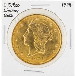 1904 $20 Liberty Head Double Eagle Gold Coin