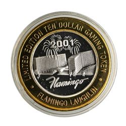 .999 Silver Flamingo Laughlin Nevada $10 Casino Limited Edition Gaming Token
