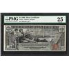 Image 1 : 1896 $1 Educational Silver Certificate Note Fr.224 PMG Very Fine 25