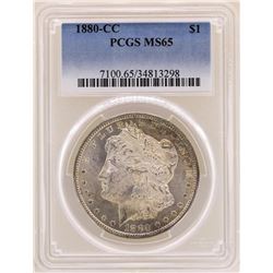 1880-CC $1 Morgan Silver Dollar Coin PCGS MS65