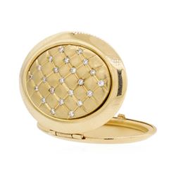 14KT Yellow Gold 0.25 ctw Diamond Locket