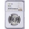 Image 1 : 1947 Walking Liberty Half Dollar Coin NGC MS65