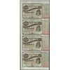 Image 1 : Uncut Sheet of (4) State of Louisiana Baby Bond Obsolete Notes