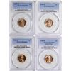Image 1 : Lot of 1937-D, 1949-D, 1958-D, 1960-D Lincoln Wheat Cent Coins PCGS MS65RD