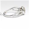 Image 6 : 14KT White Gold 2.03 ctw Natural Round Cut Diamond Engagement Wedding Ring