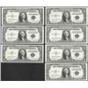 Image 1 : Lot of (7) Consecutive 1935E $1 Silver Certificate Notes
