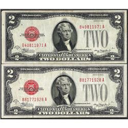 Lot of (2) 1928C $2 Legal Tender Notes