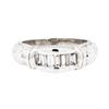 Image 2 : Platinum 0.50 ctw Diamond Wedding Ring