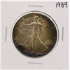 Image 1 : 1989 $1 American Silver Eagle Coin Nice Toning