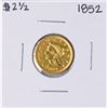 Image 1 : 1852 $2 1/2 Liberty Head Quarter Eagle Gold Coin