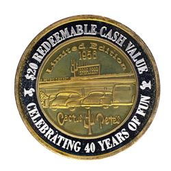 .999 Silver Cactus Pete's Jackpot, Nevada $20 Casino Limited Edition Gaming Toke