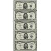 Image 1 : Lot of (5) Consecutive 1953B $5 Silver Certificate Notes Gem Uncirculated