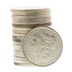 Roll of (20) Brilliant Uncirculated 1884-O $1 Morgan Silver Dollar Coins