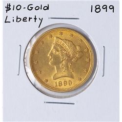 1899 $10 Liberty Head Eagle Gold Coin