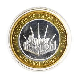 .999 Silver Stardust Resort Las Vegas, Nevada $10 Casino Limited Edition Gaming