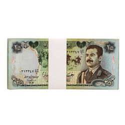 Lot of (25) Iraqi 25 Dinars Saddam Hussein Notes