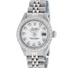 Image 2 : Rolex Ladies Stainless Steel White Diamond 26MM Datejust Wristwatch