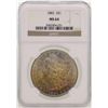 Image 1 : 1883 $1 Morgan Silver Dollar Coin NGC MS64 AMAZING TONING