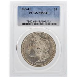 1885-O $1 Morgan Silver Dollar Coin PCGS MS64+