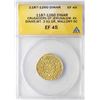 Image 1 : 1187-1260 Dinar Crusaders Gold Jerusalem ANACS EF45