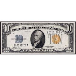 1934A $10 North Africa WWII Emergency Silver Certificate Notes