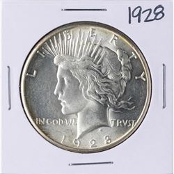 1928 $1 Peace Silver Dollar Coin