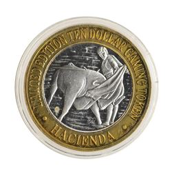 .999 Silver Hacienda Hotel & Casino Las Vegas $10 Limited Edition Gaming Token