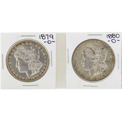 Lot of 1879-O & 1880-O $1 Morgan Silver Dollar Coins