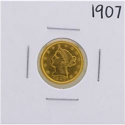 1907 $2 1/2 Liberty Head Quarter Eagle Gold Coin