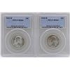 Image 1 : Lot of (2) 1942-D Washington Quarter Coins PCGS MS64