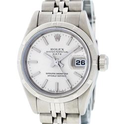 Rolex Ladies Stainless Steel Silver Index 26MM Datejust Watch
