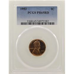 1953 Lincoln Wheat Cent Proof Coin PCGS PR65RD
