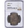 Image 1 : 1884-O $1 Morgan Silver Dollar Coin NGC MS63 Amazing Toning