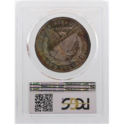 1883-O $1 Morgan Silver Dollar Coin PCGS MS63 Amazing Rainbow Toning