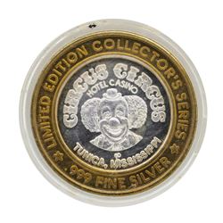 .999 Silver Circus Circus Hotel & Casino $10 Limited Edition Casino Gaming Token