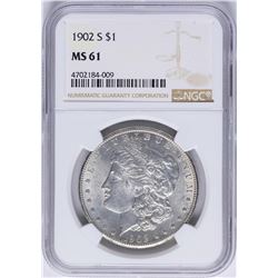 1902-S $1 Morgan Silver Dollar Coin NGC MS61
