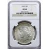 Image 1 : 1923 $1 Peace Silver Dollar Coin NGC MS64