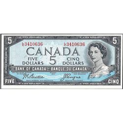 1954 $5 Bank of Canada Note