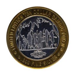.999 Silver Tropicana Las Vegas $10 Casino Limited Edition Gaming Token