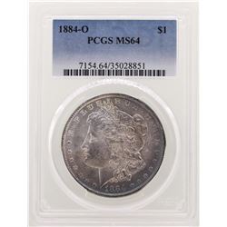 1884-O $1 Morgan Silver Dollar Coin PCGS MS64