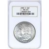 Image 1 : 1882-S $1 Morgan Silver Dollar Coin NGC MS64 Nice Toning Old Holder