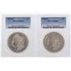 Image 1 : Lot of 1884-O & 1885-O $1 Morgan Silver Dollar Coins PCGS MS63