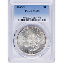 1900-S $1 Morgan Silver Dollar Coin PCGS MS66