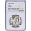 Image 1 : 1935-D Walking Half Dollar Coin NGC MS65